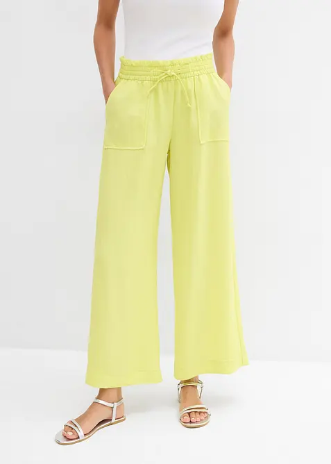 Culottebukse  i lett lyocellmiks, bonprix