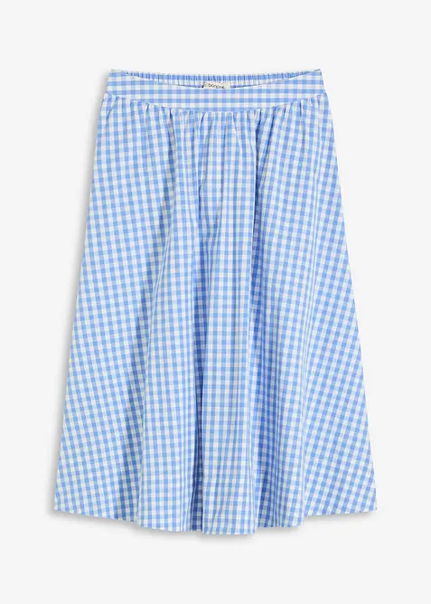 Midiskjørt i 100% bomull, bonprix