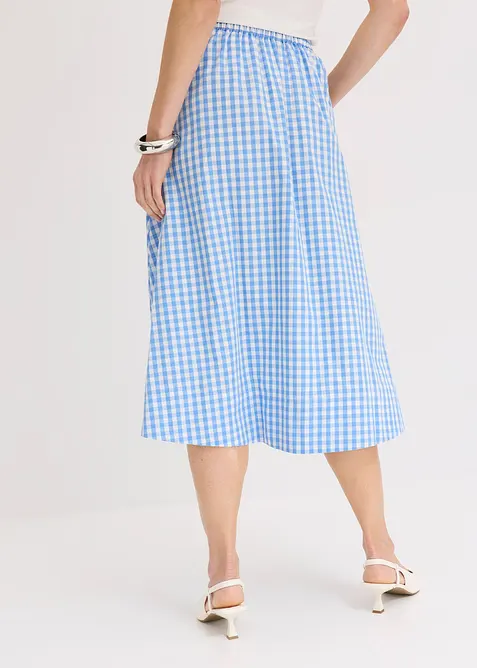 Midiskjørt i 100% bomull, bonprix