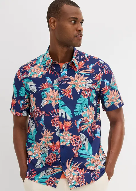 Kortermet skjorte av viskose, bonprix