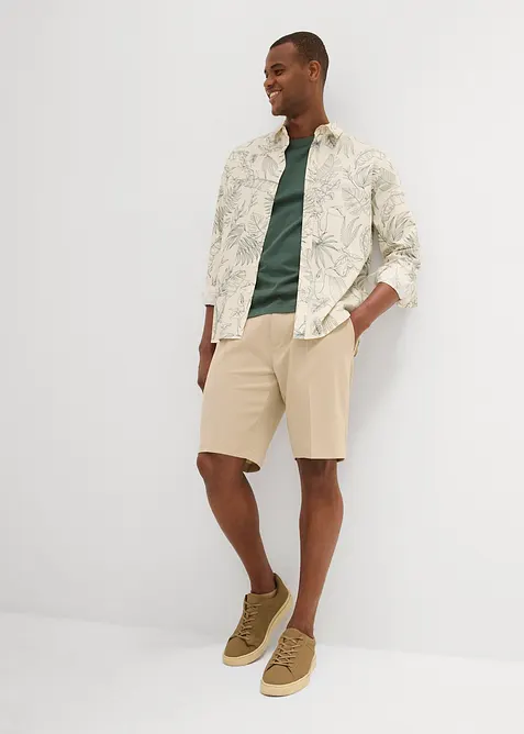 Bermudashorts i chinos-modell med legg, Regular Fit, bonprix