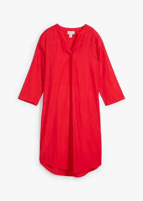 Tunikakjole i lett viskosemiks med struktureffekt, bonprix