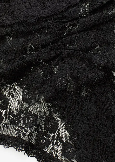 Truse i blondemateriale med rynking (4-pack), bonprix