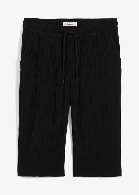 Loose Fit lang bermudashorts av luftig musselin, bonprix