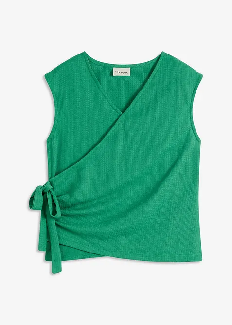 Omslagstopp i kreppet jersey, bonprix