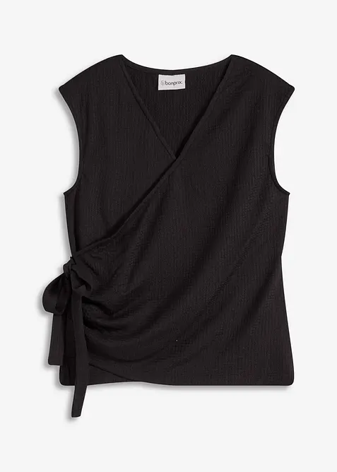 Omslagstopp i kreppet jersey, bonprix