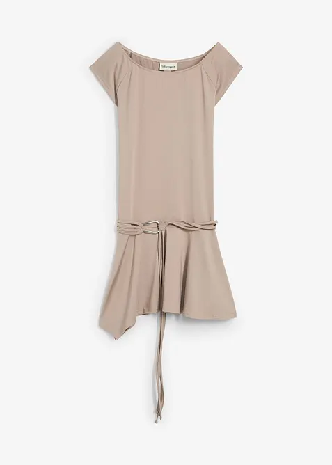 Trikotkjole med beltedetalj, bonprix