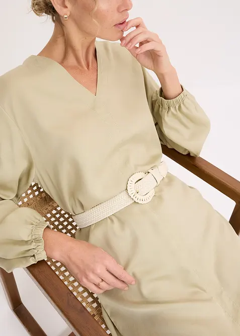 Flettet belte med stretch, bonprix