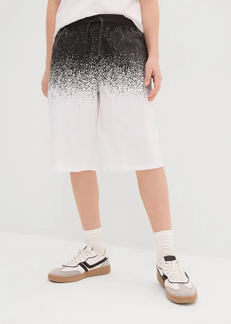 Bermudashorts i jersey i 100% økologisk bomull (2-pack), bonprix