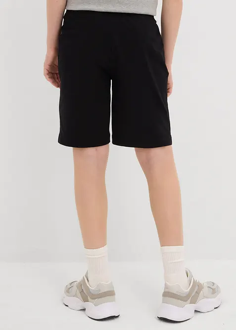 Bermudashorts i jersey med &oslash;kologisk bomull (2-pack), bonprix