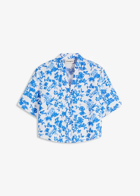 Kortermet bluse i myk viskosemiks, bonprix