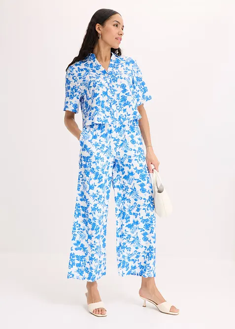 Kortermet bluse i myk viskosemiks, bonprix