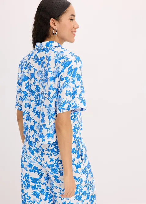 Kortermet bluse i myk viskosemiks, bonprix