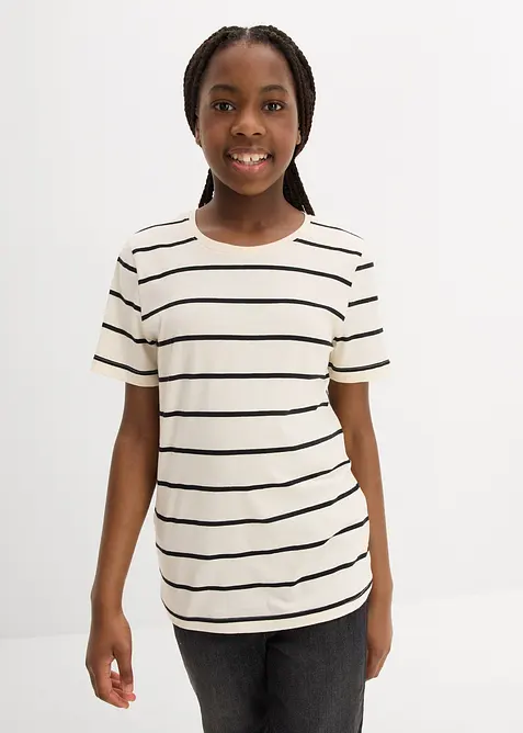 T-skjorte i økologisk bomull (2-pack), bonprix