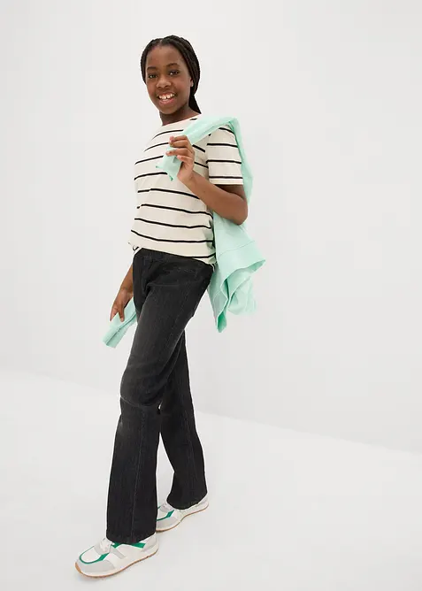 T-skjorte i økologisk bomull (2-pack), bonprix