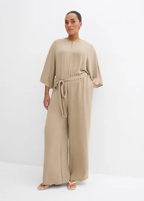 Jumpsuit med knytebelte, bonprix