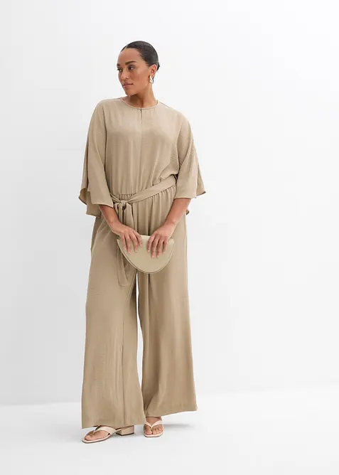 Jumpsuit med knytebelte, bonprix