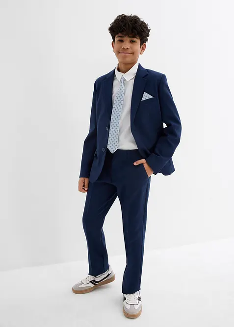 Dress + skjorte + slips (4-delt sett), bonprix