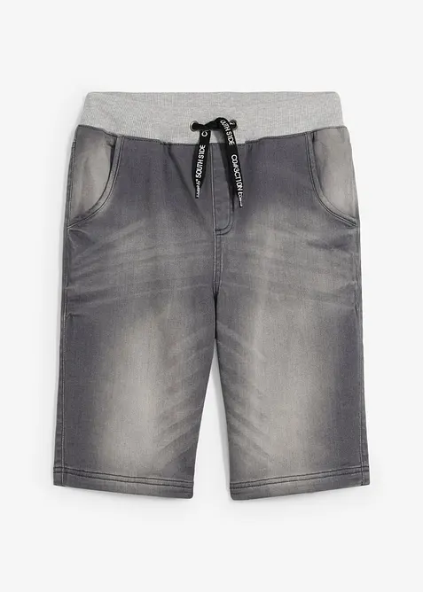 Pull on-sweat bermudashorts i denim, Regular Fit, bonprix