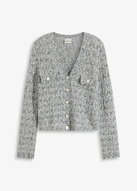 Cardigan i bouclé, bonprix