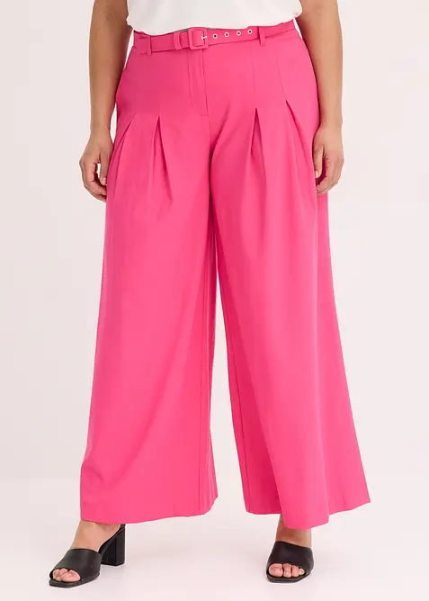 Bukse med legg og belte (2-delt sett), bonprix