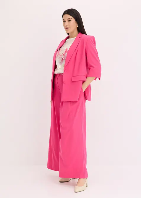 Topp med vevd innfelling, bonprix