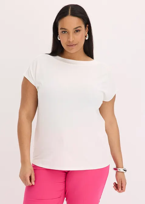 Topp med bærestykke i sateng, bonprix