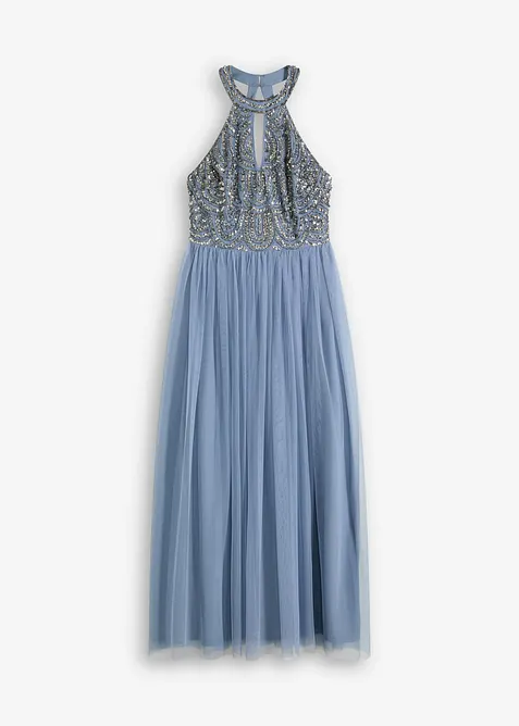 Maxikjole med paljettbroderi, bonprix