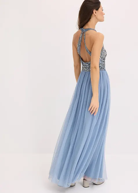 Maxikjole med paljettbroderi, bonprix