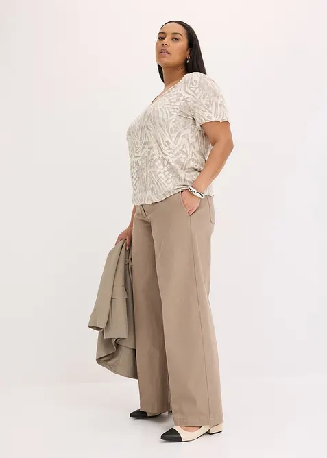 Topp med elastisk linning, bonprix