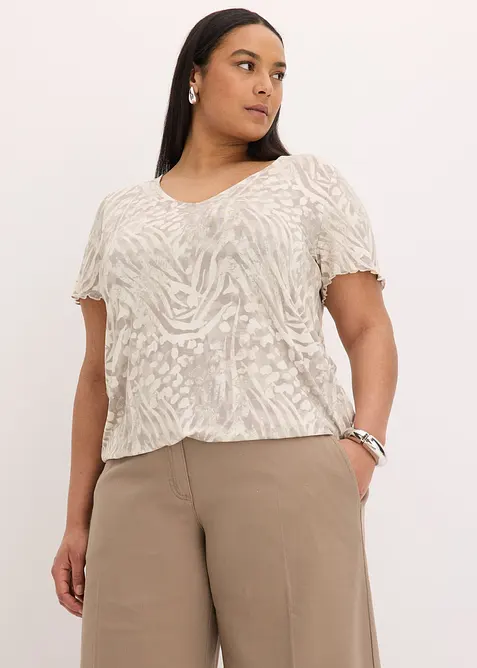 Topp med elastisk linning, bonprix