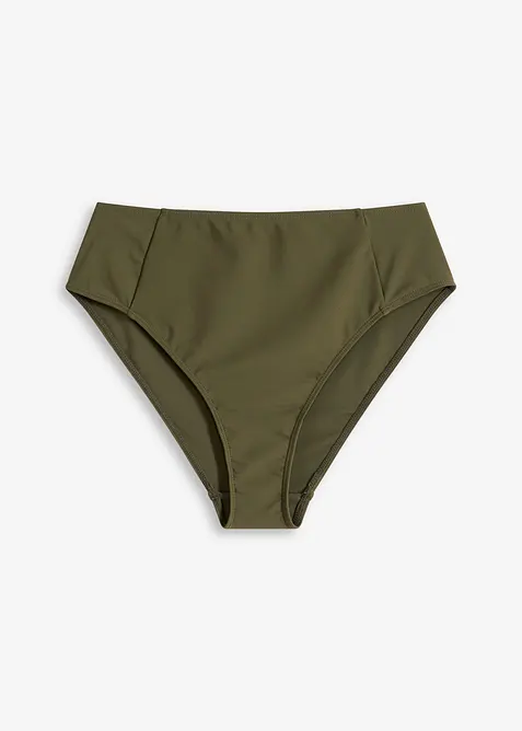 High Waist-bikinitruse med h&oslash;y benskj&aelig;ring, bonprix