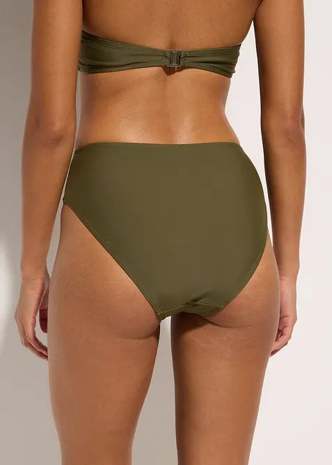 High Waist-bikinitruse med h&oslash;y benskj&aelig;ring, bonprix