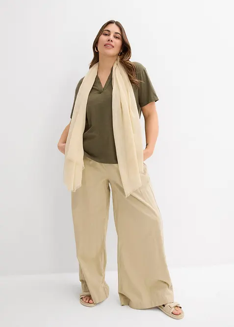 Trikot-tunika i &oslash;kologisk bomull, bonprix