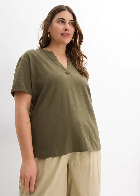 Trikot-tunika i &oslash;kologisk bomull, bonprix