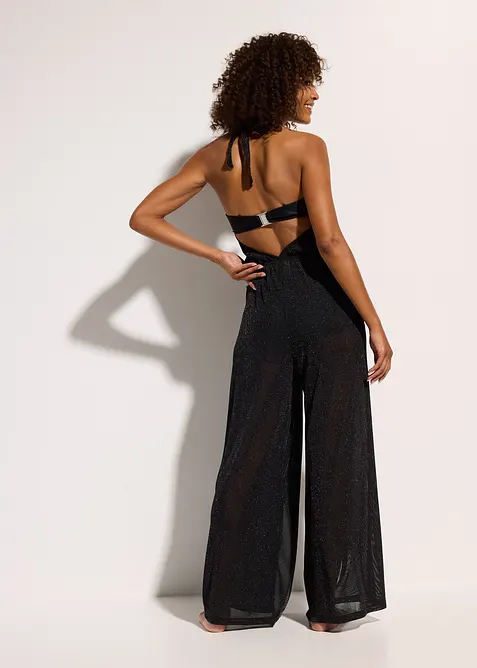 Strand-jumpsuit med glansgarn, bonprix