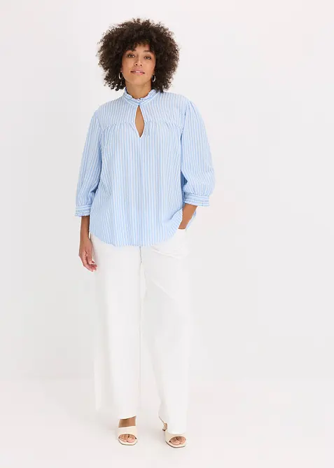 Bluse med stripemønster, bonprix