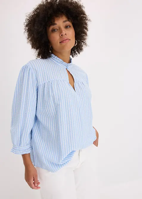 Bluse med stripemønster, bonprix