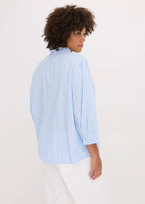 Bluse med stripemønster, bonprix