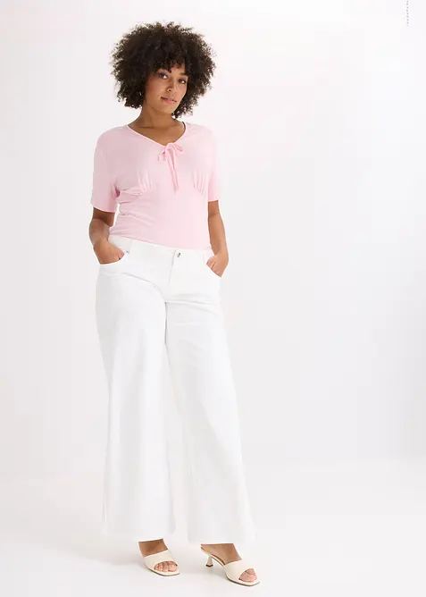 Topp med rynking, bonprix