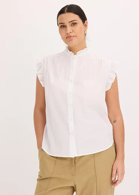 Lett, ermeløs bluse, bonprix