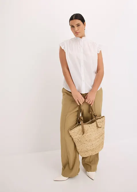 Lett, ermeløs bluse, bonprix