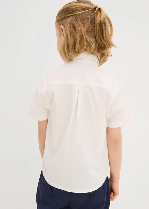 Kortermet skjorte og tversoversl&oslash;yfe i 100% bomull (2-delt sett), bonprix