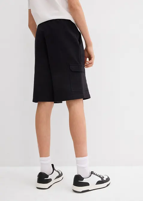 Trikot-bermudashorts i økologisk bomull med cargolommer, bonprix