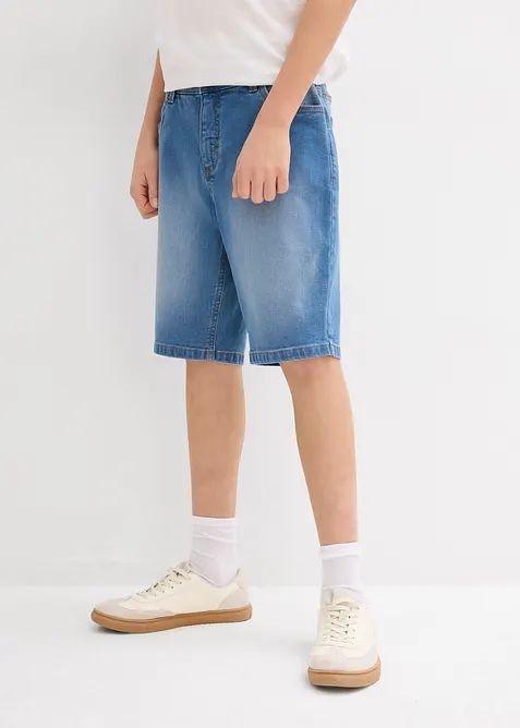 Denim-bermudashorts med stretch, Regular Fit (2-pack), bonprix