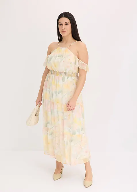 Maxikjole med print, bonprix