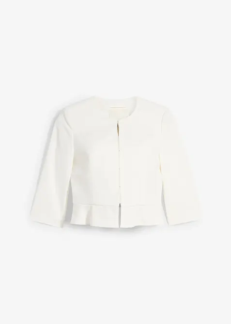 Kort mammablazer i sateng, bonprix