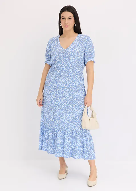 Maxikjole med print, bonprix