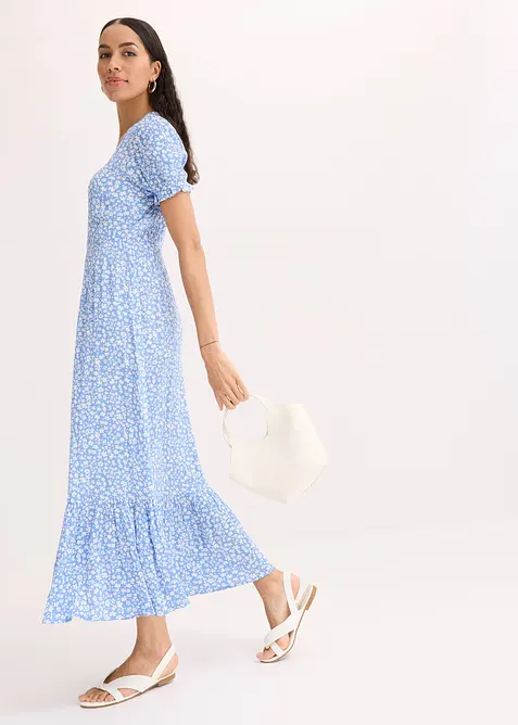 Maxikjole med print, bonprix