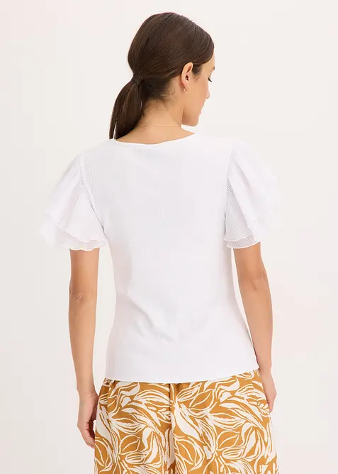 Topp med volanger, bonprix